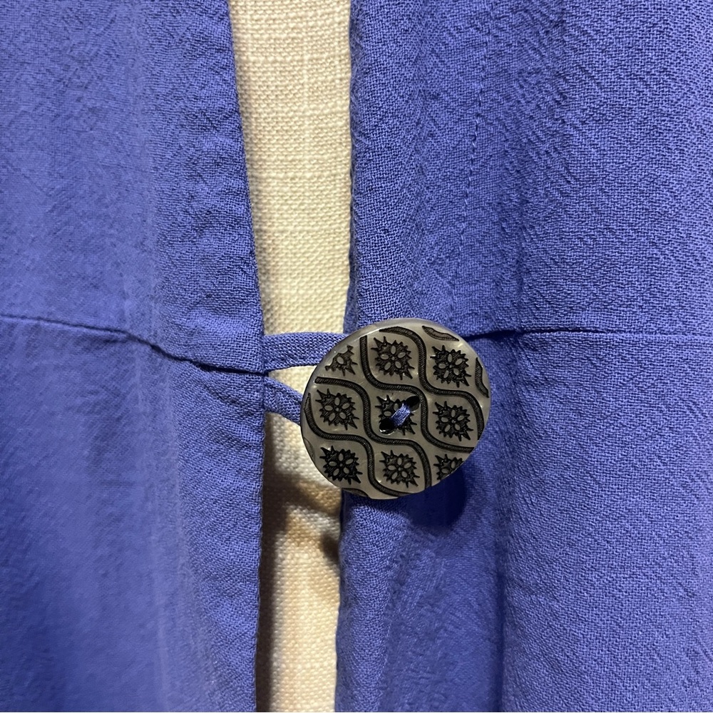 Soft Surroundings One-Button Jacket-Periwinkle - image 3